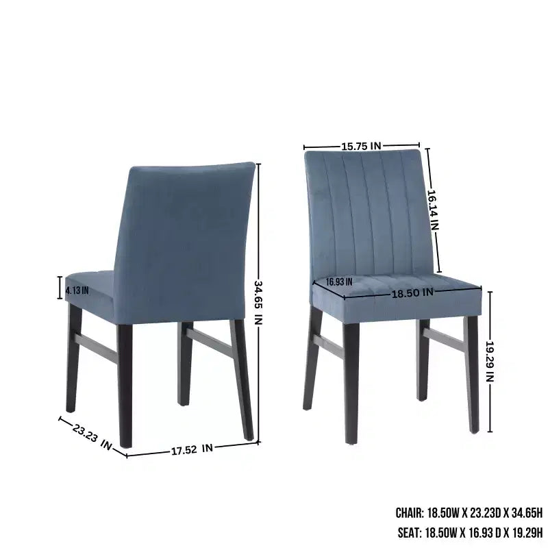 Ensemble de salle à manger rond 5 pièces Walton, table ronde avec piètement en croix et 4 chaises latérales