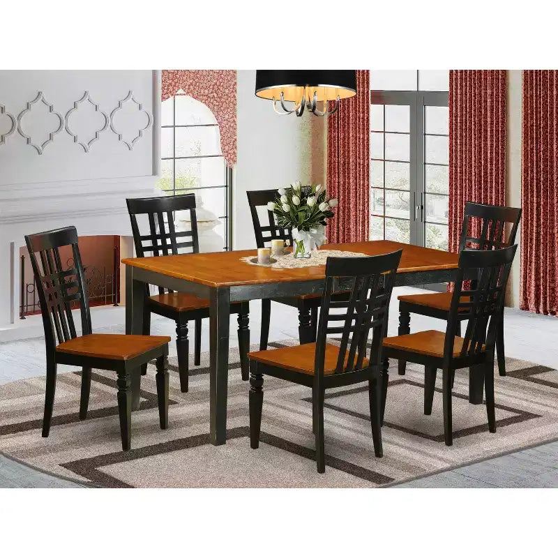 Ensemble Table de Cuisine HomeStock Belmont avec une Table Nicoli et des Chaises de Salle à Manger