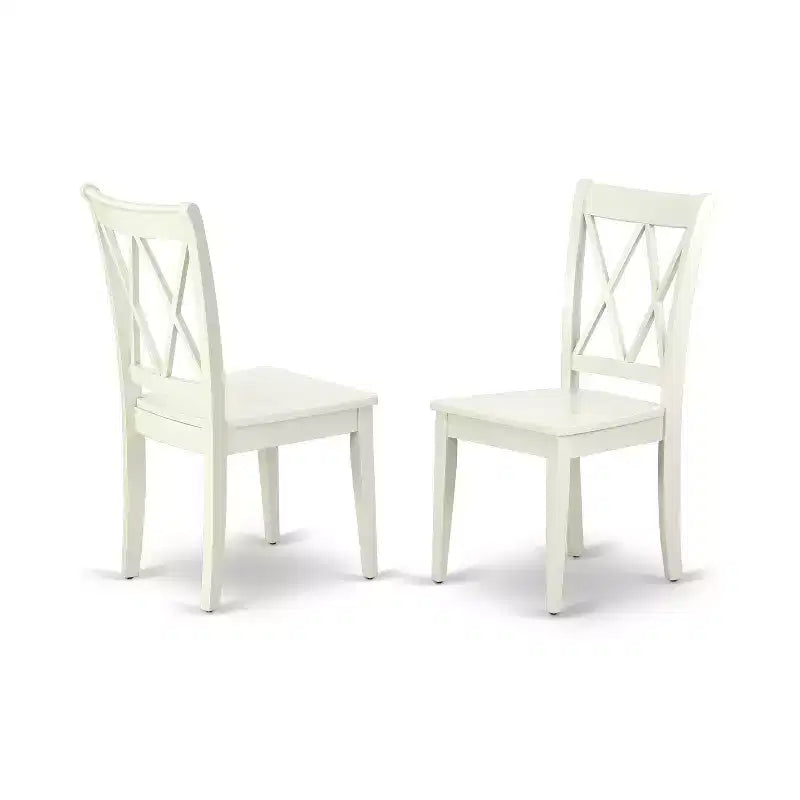 Ensemble de salle à manger HomeStock Belmont, table rectangulaire de 42/60 pouces avec rallonge de 18 pouces, 4 chaises à dossier en double X et un banc