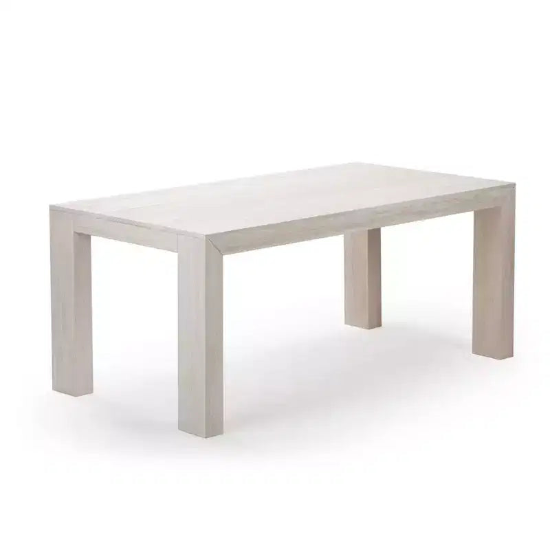 Ensemble Table à Manger Moderne Planche et Poutre 72 en Bois Massif, + 6 Chaises Noyer