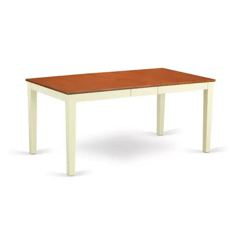 Ensemble de salle à manger vintage – Table et chaises 5 pièces – Table de cuisine avec rallonge – Finition cerisier laiteux