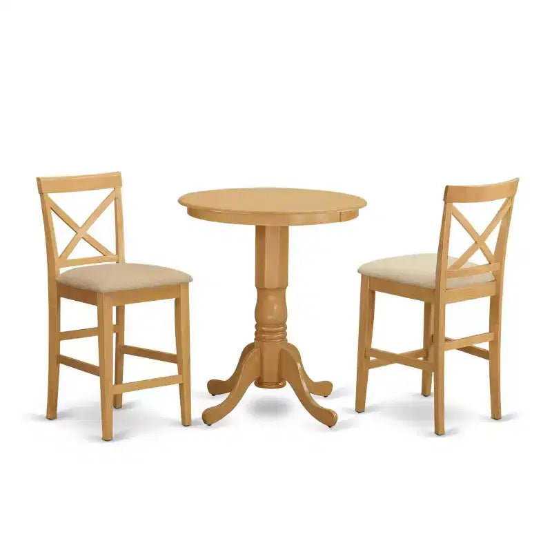 Ensemble table hauteur comptoir – Chaises de dînette et table de bar – Ensemble de salle à manger moderne pour cuisine