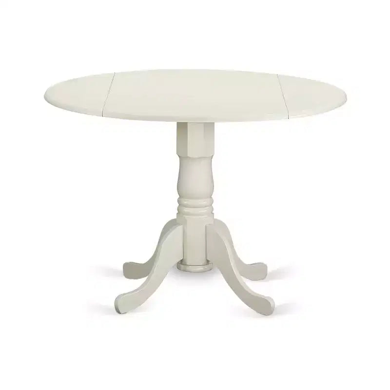 Ensemble table et 2 chaises de salle à manger rondes - Ensemble table et chaises de cuisine blanc lin