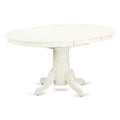 Ensemble de salle à manger moderne 5 pièces - Table ronde et 4 chaises - Ensemble de cuisine blanc lin