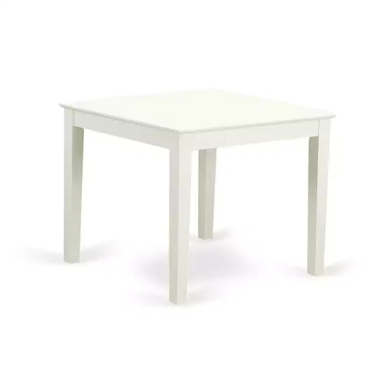 Ensemble Table et Chaises de Cuisine - Ensemble de Salle à Manger 5 Pièces Style Antique Blanc Lin