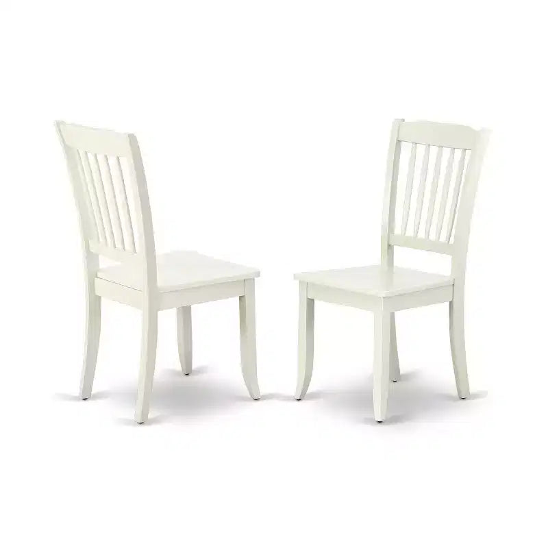 Ensemble table de salle à manger ronde 3 pièces (table 50-107 cm avec rallonges et 2 chaises) - Cuisine, salle à manger