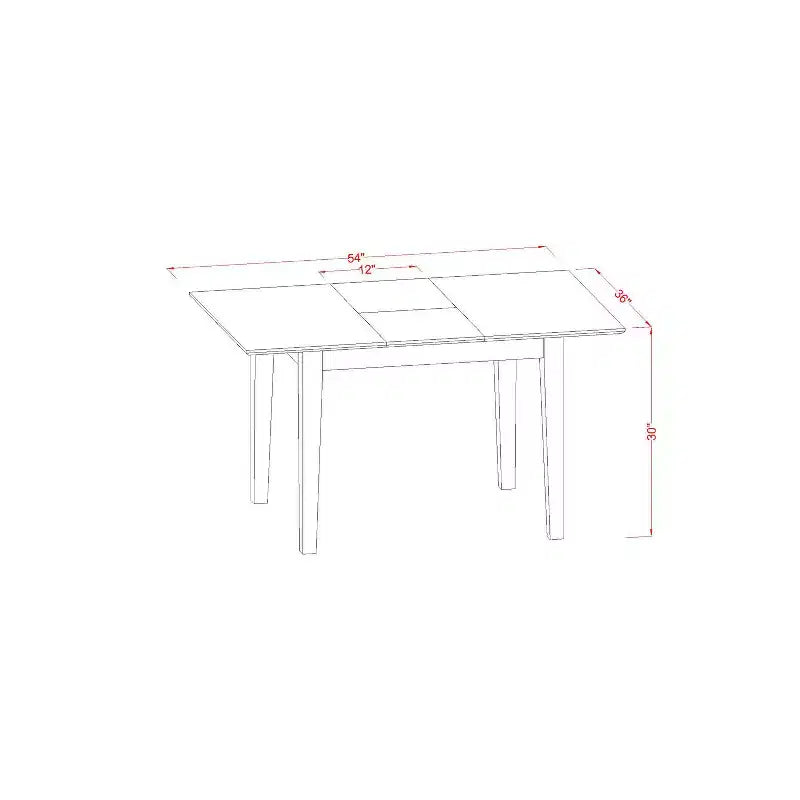 Ensemble de salle à manger rustique - Petite table et chaises de cuisine - Style ferme moderne