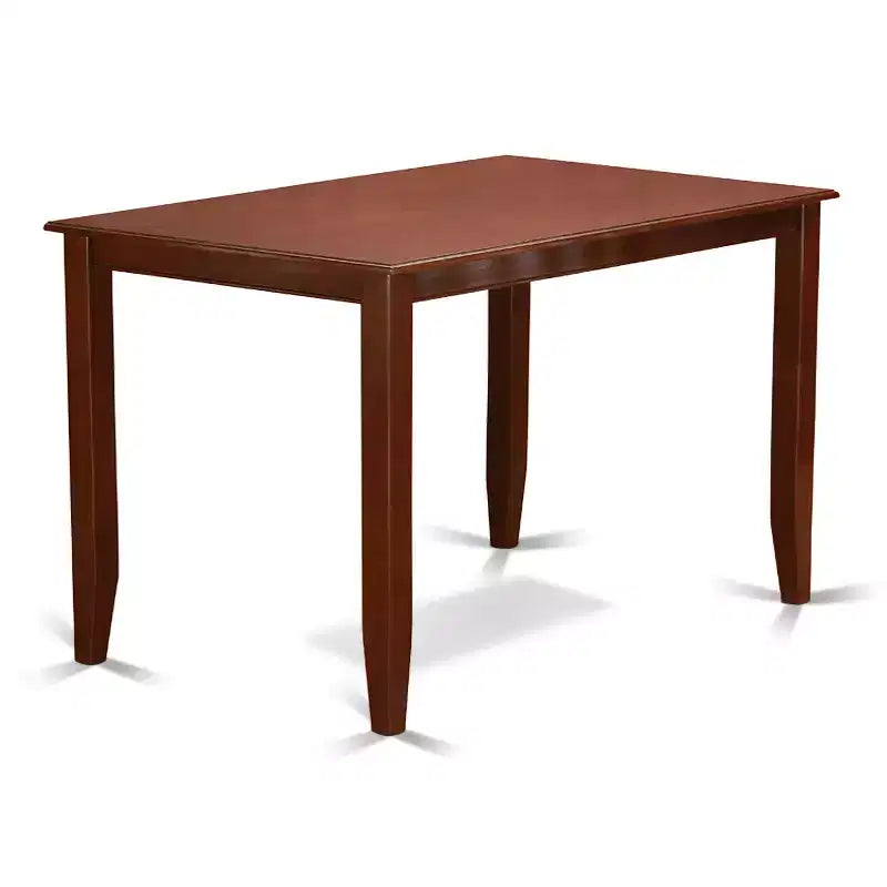 Ensemble de salle à manger haut 5 pièces - Table et 4 chaises - Fini acajou moderne