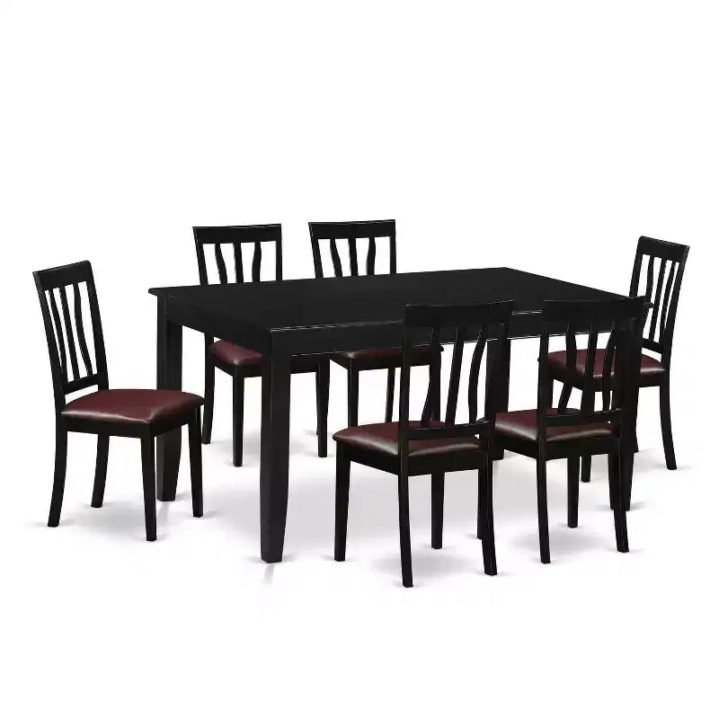 Ensemble de salle à manger du sud-ouest - Table et chaises - Ensemble de salle à manger 7 pièces - Style ferme moderne