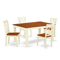 Ensemble de salle à manger médiéval 5 pièces Table et chaises - Table rectangulaire 42/60 pouces avec rallonge - Design dossier double X