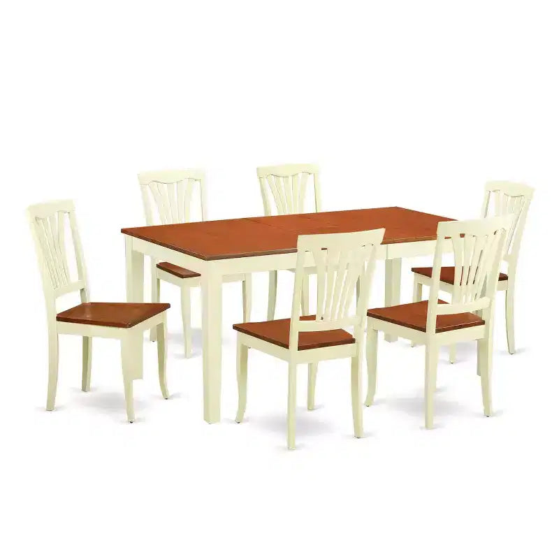 Ensemble Table et Chaises de Salle à Manger Rococo - Table de Cuisine et Chaises - Design Élégant