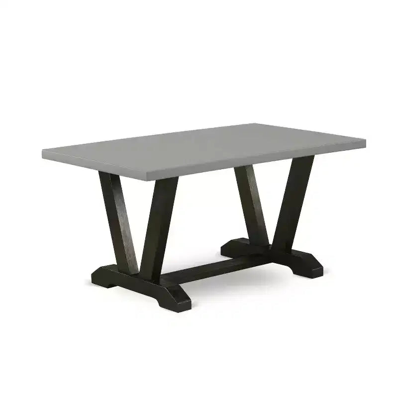 HomeStock – Table à manger 6 pièces avec plateau en bois massif finition chêne naturel, 1 banc et 4 chaises