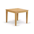 Ensemble de salle à manger carré - Table de cuisine de 36 pouces avec 2 chaises en lin - Finition chêne