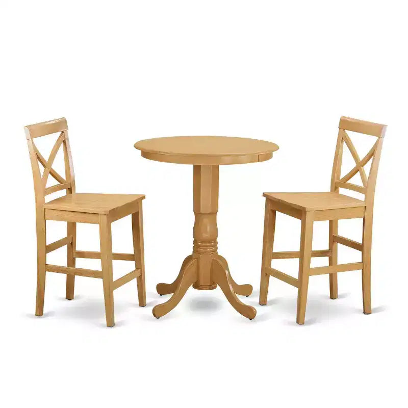 Ensemble table de pub de cuisine - Table et chaises hauteur comptoir - Ensemble de salle à manger pour petits espaces