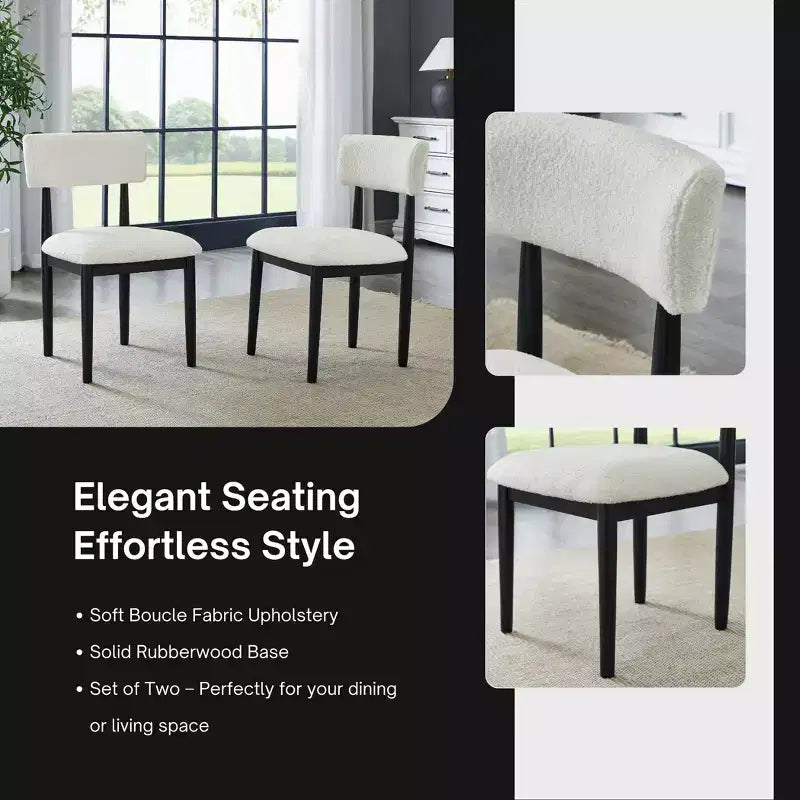 Ensemble de salle à manger 5 pièces Roundhill Furniture Edo, table ronde à tréteaux et 4 chaises rembourrées