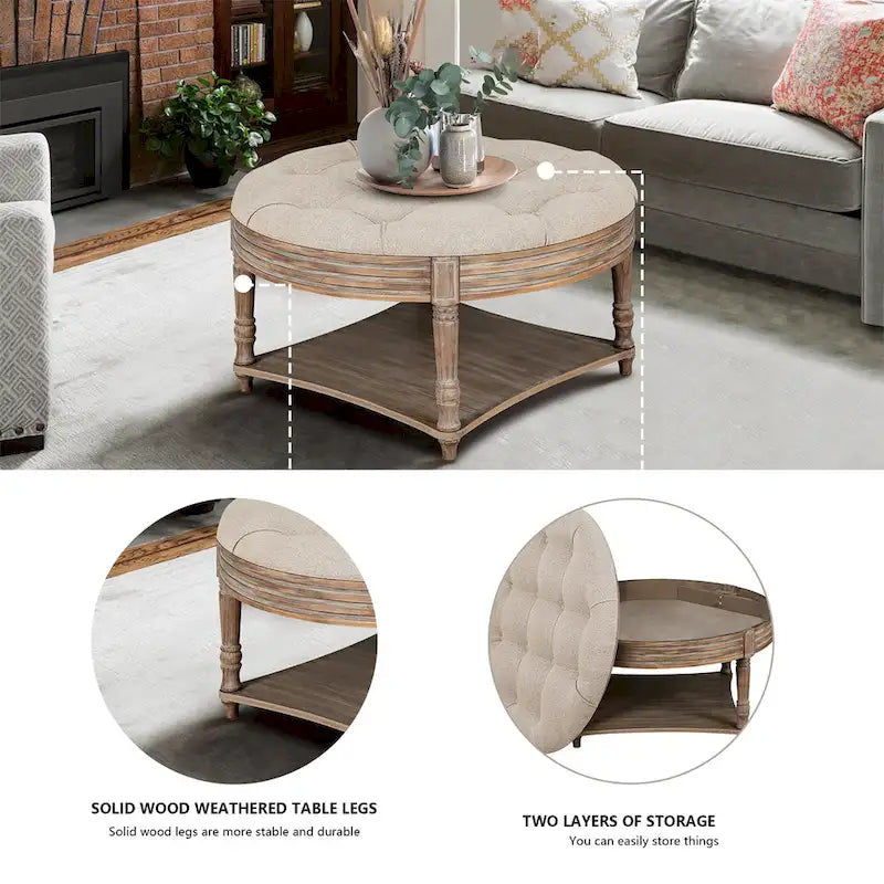 Table basse ronde grande