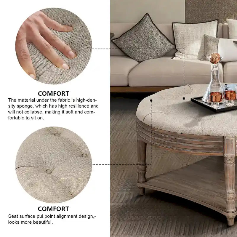 Table basse ronde grande