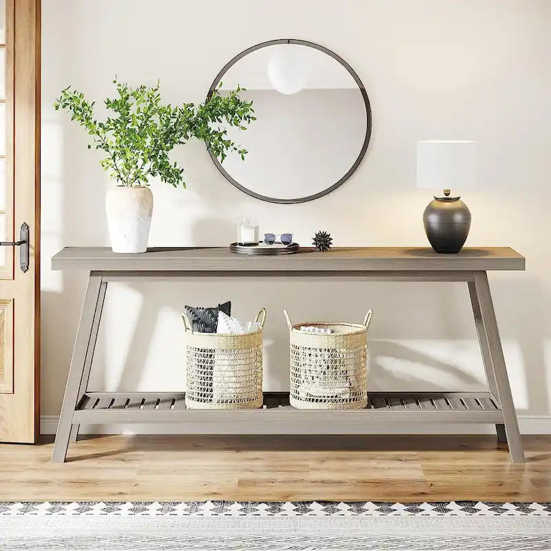 Table de console d'entrée extra longue, table console de 180 cm