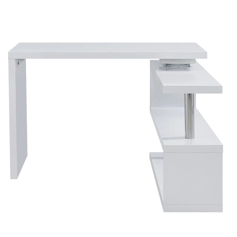 Bureau rotatif avec étagères