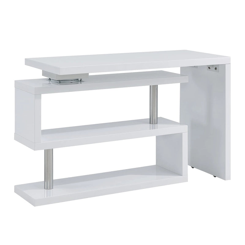Bureau rotatif avec étagères