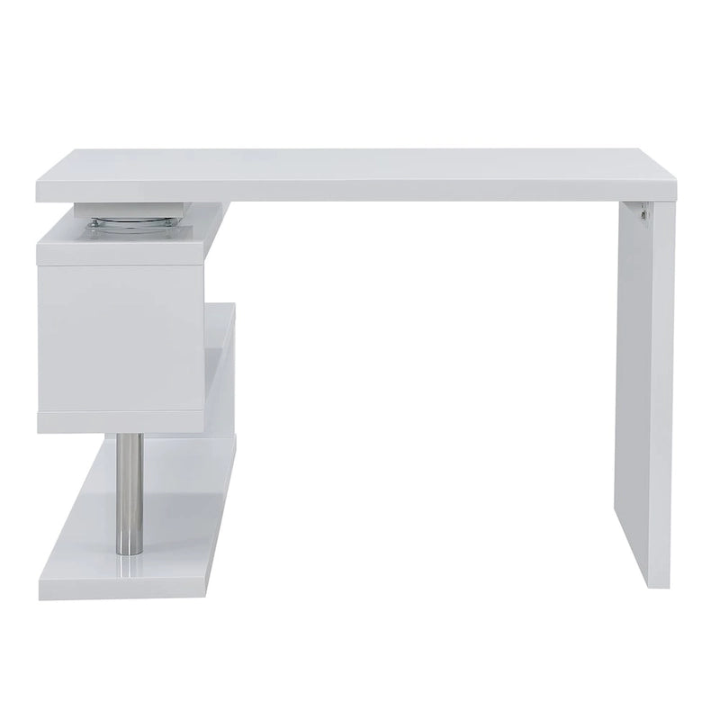 Bureau rotatif avec étagères