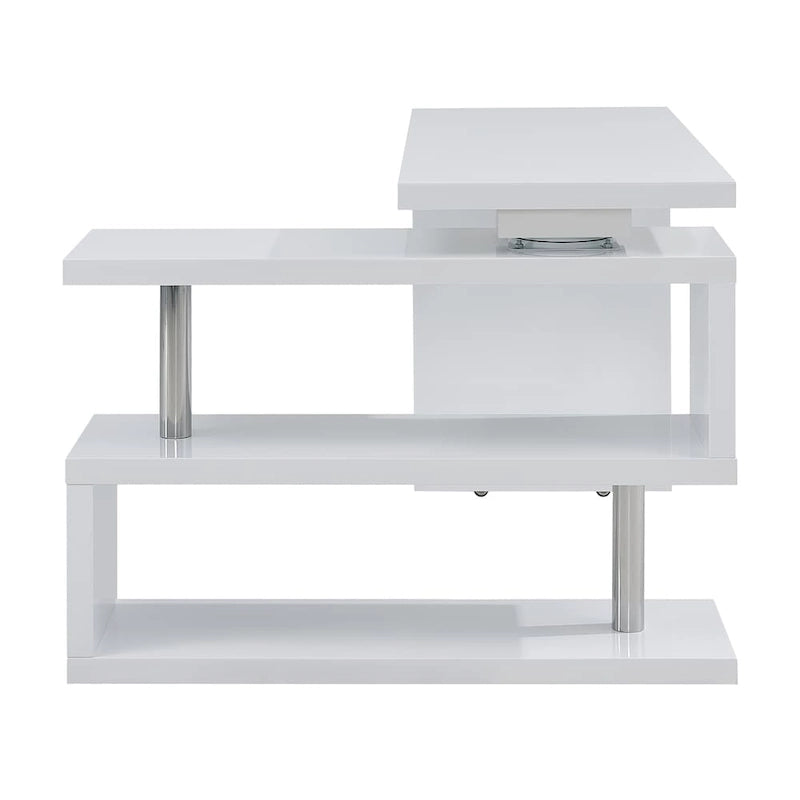 Bureau rotatif avec étagères