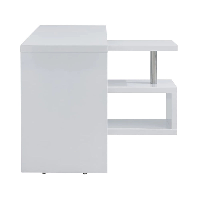 Bureau rotatif avec étagères