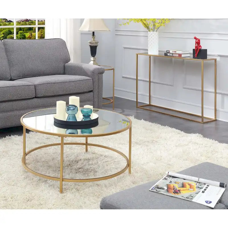Table basse ronde en marbre
