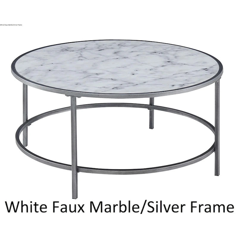 Table basse ronde en marbre
