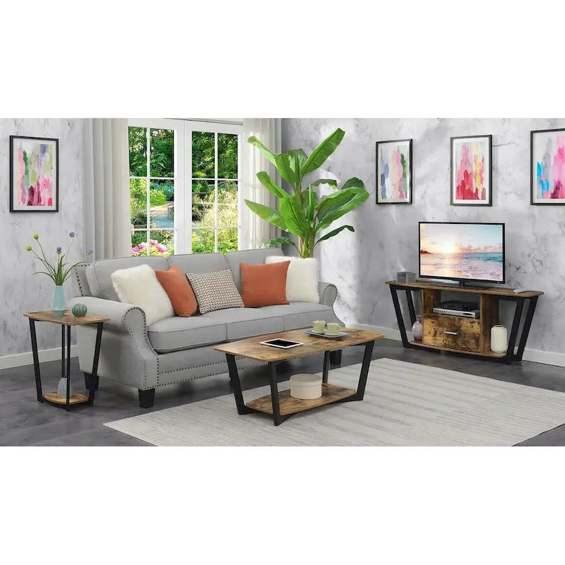 Table basse Graystone avec étagère