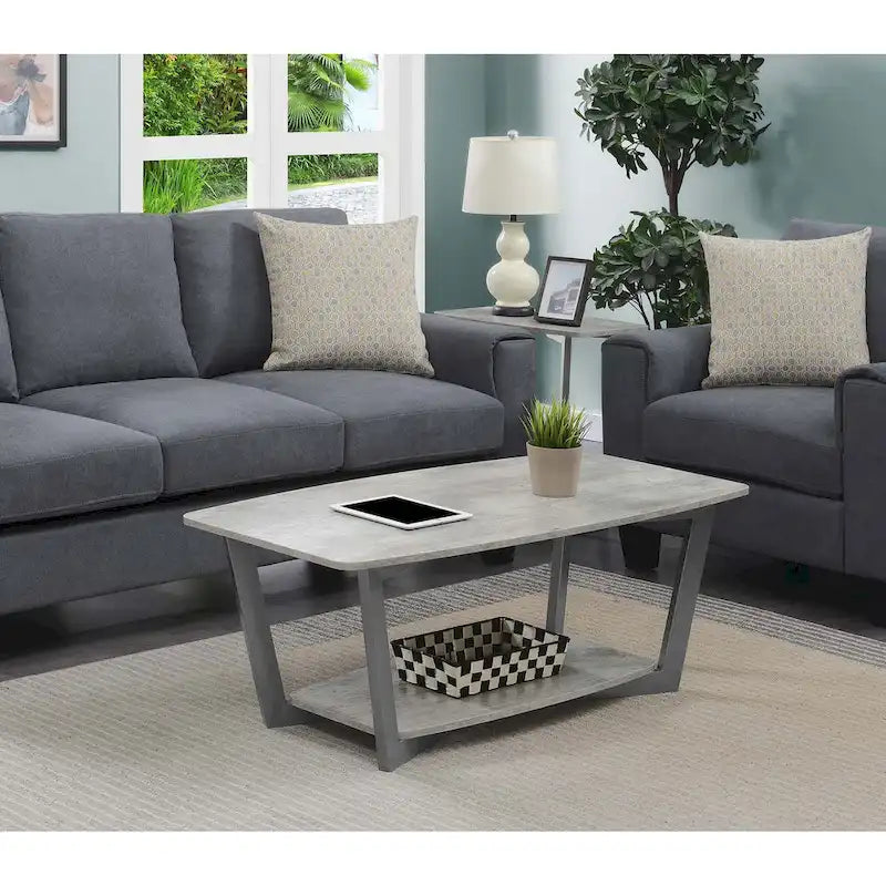Table basse Graystone avec étagère