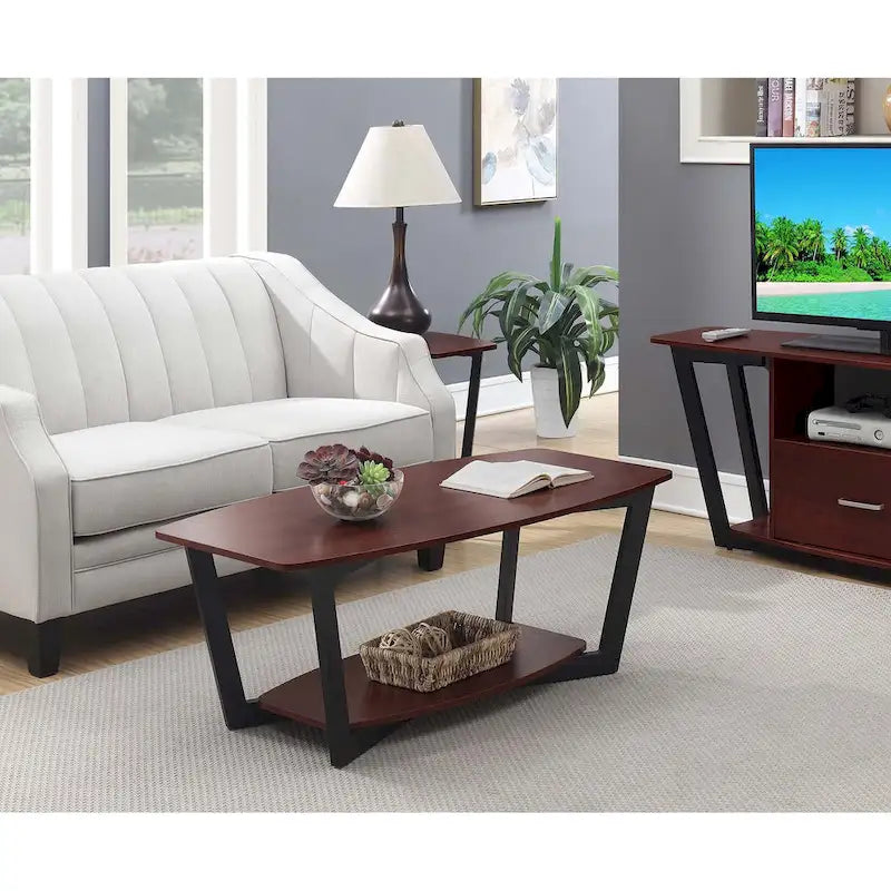 Table basse Graystone avec étagère