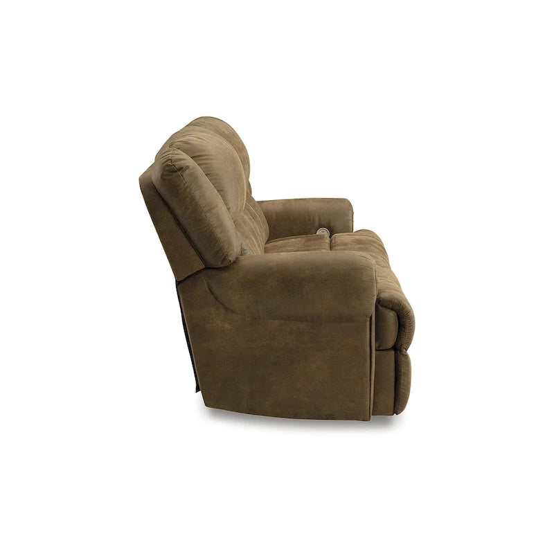 Canapé inclinable électrique marron - 92 larg. x 42 prof. x 47 haut.