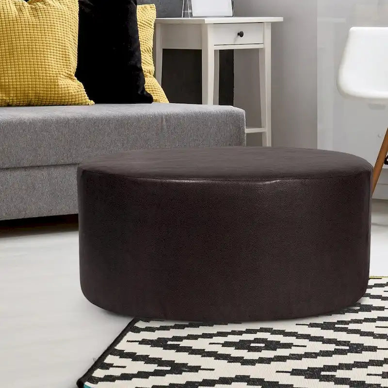 Ottoman rond universel 36 avec housse
