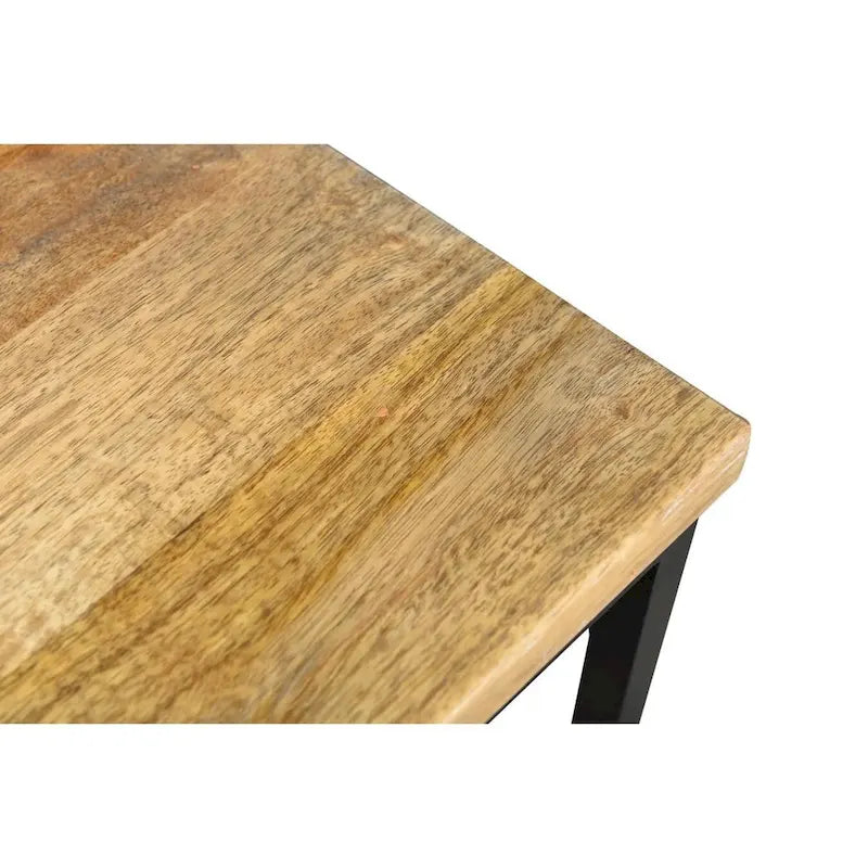 Chaise artisanale en bois de manguier recyclé et métal (Lot de 2) - 91,4 cm H x 45,7 cm L x 45,7 cm P