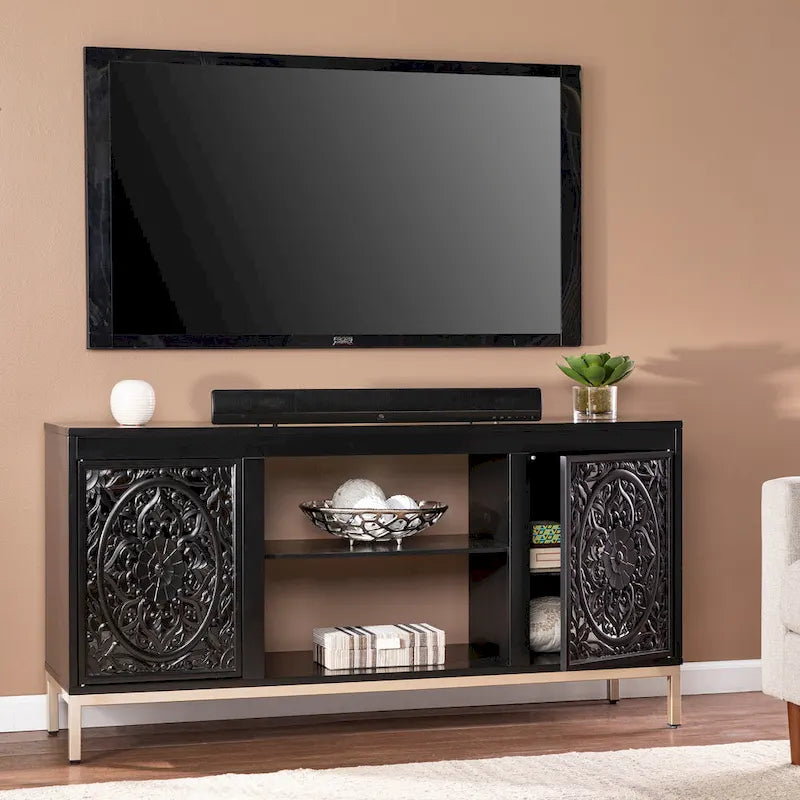 Meuble TV avec rangement pour téléviseurs jusqu'à 56 pouces