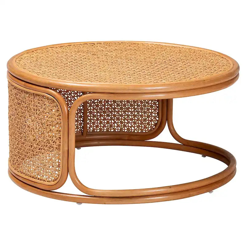 Honey Rattan Coffee Table