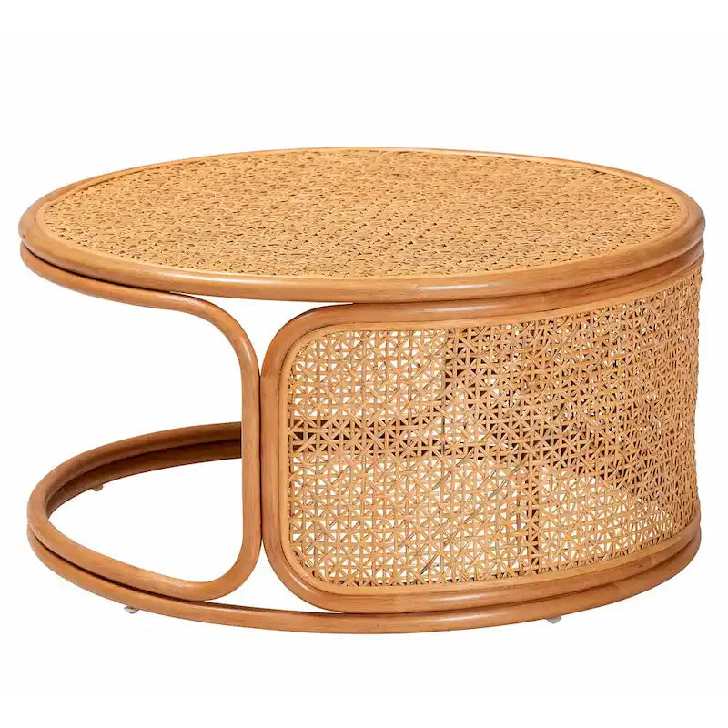 Honey Rattan Coffee Table