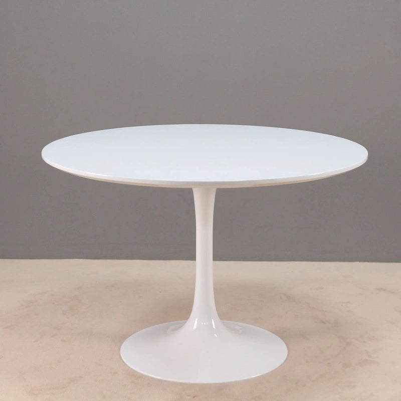 Table à manger ronde à pied central