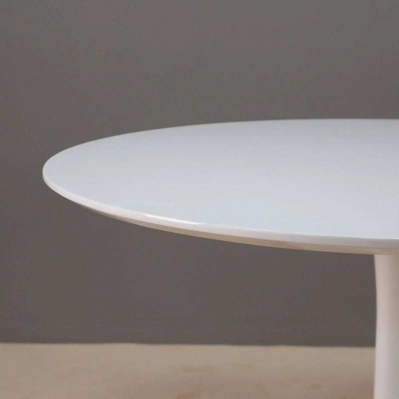 Table à manger ronde à pied central