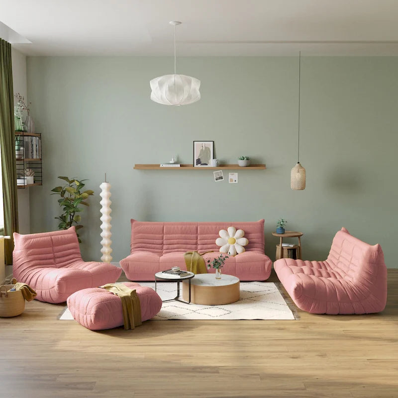 Canapé paresseux en tissu Teddy, canapé de salon, fauteuil poire