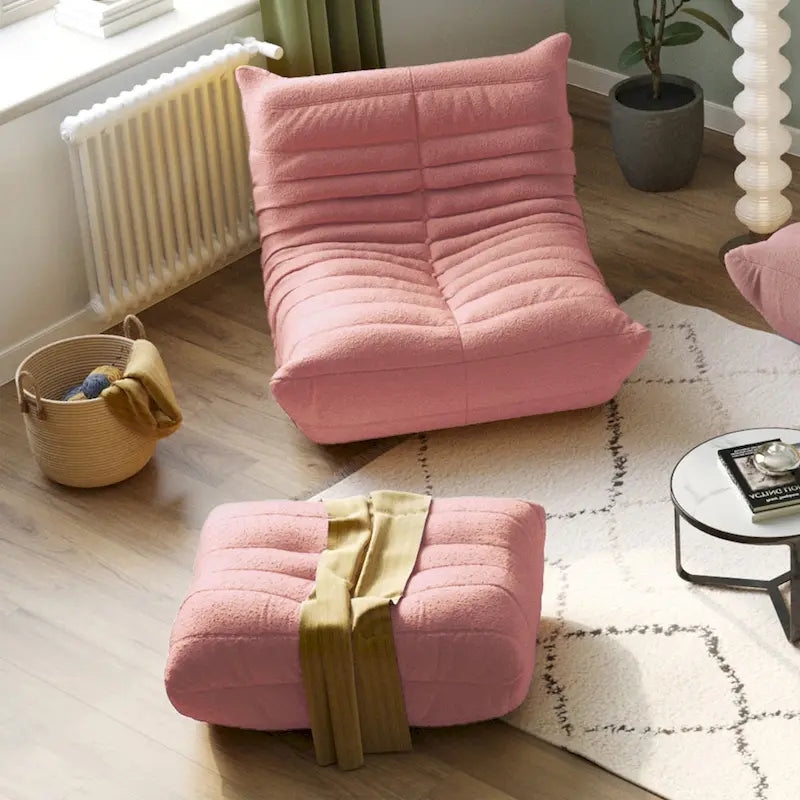 Canapé paresseux en tissu Teddy, canapé de salon, fauteuil poire