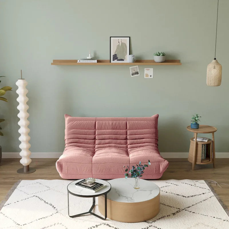 Canapé paresseux en tissu Teddy, canapé de salon, fauteuil poire