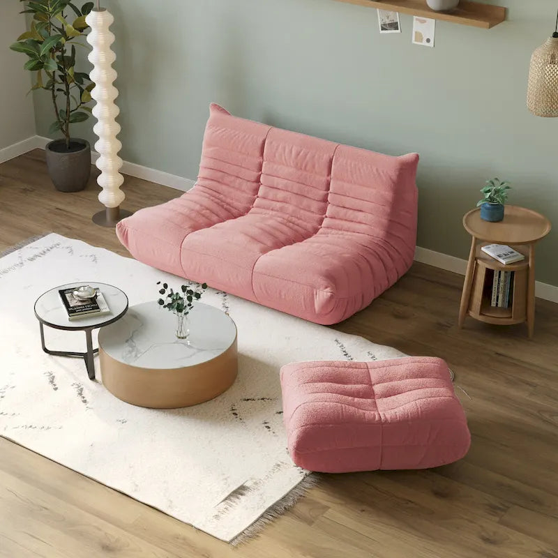 Canapé paresseux en tissu Teddy, canapé de salon, fauteuil poire