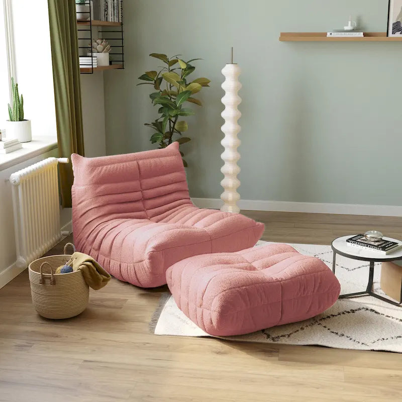 Canapé paresseux en tissu Teddy, canapé de salon, fauteuil poire