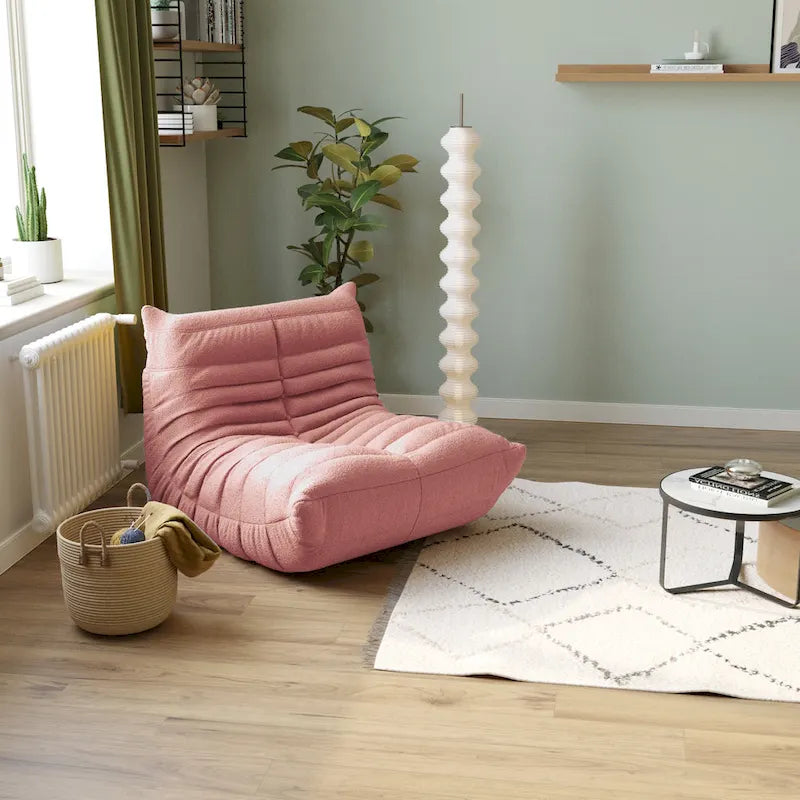 Canapé paresseux en tissu Teddy, canapé de salon, fauteuil poire