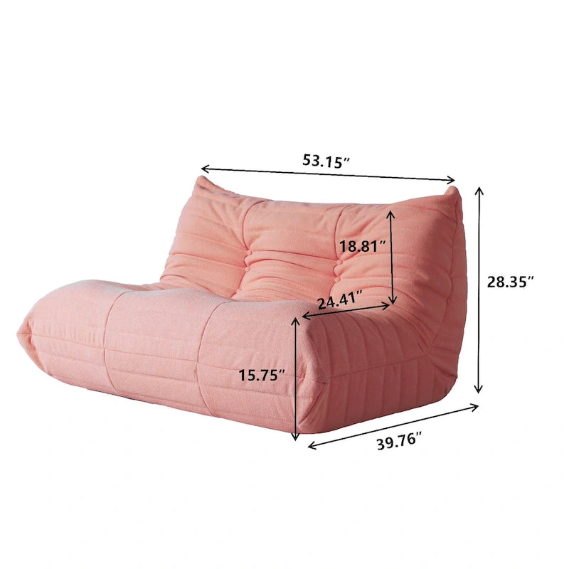 Canapé paresseux en tissu Teddy, canapé de salon, fauteuil poire