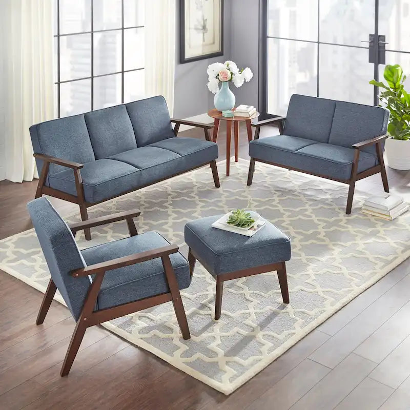 Style Mid-Century, capitonnage douillet