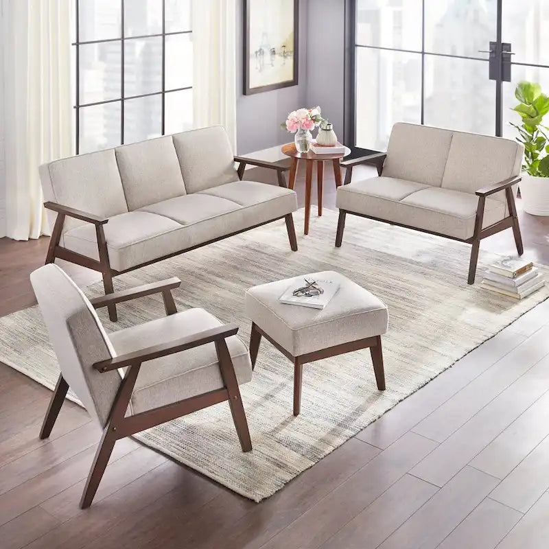 Style Mid-Century, capitonnage douillet