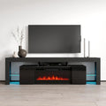 Meuble TV avec cheminée électrique